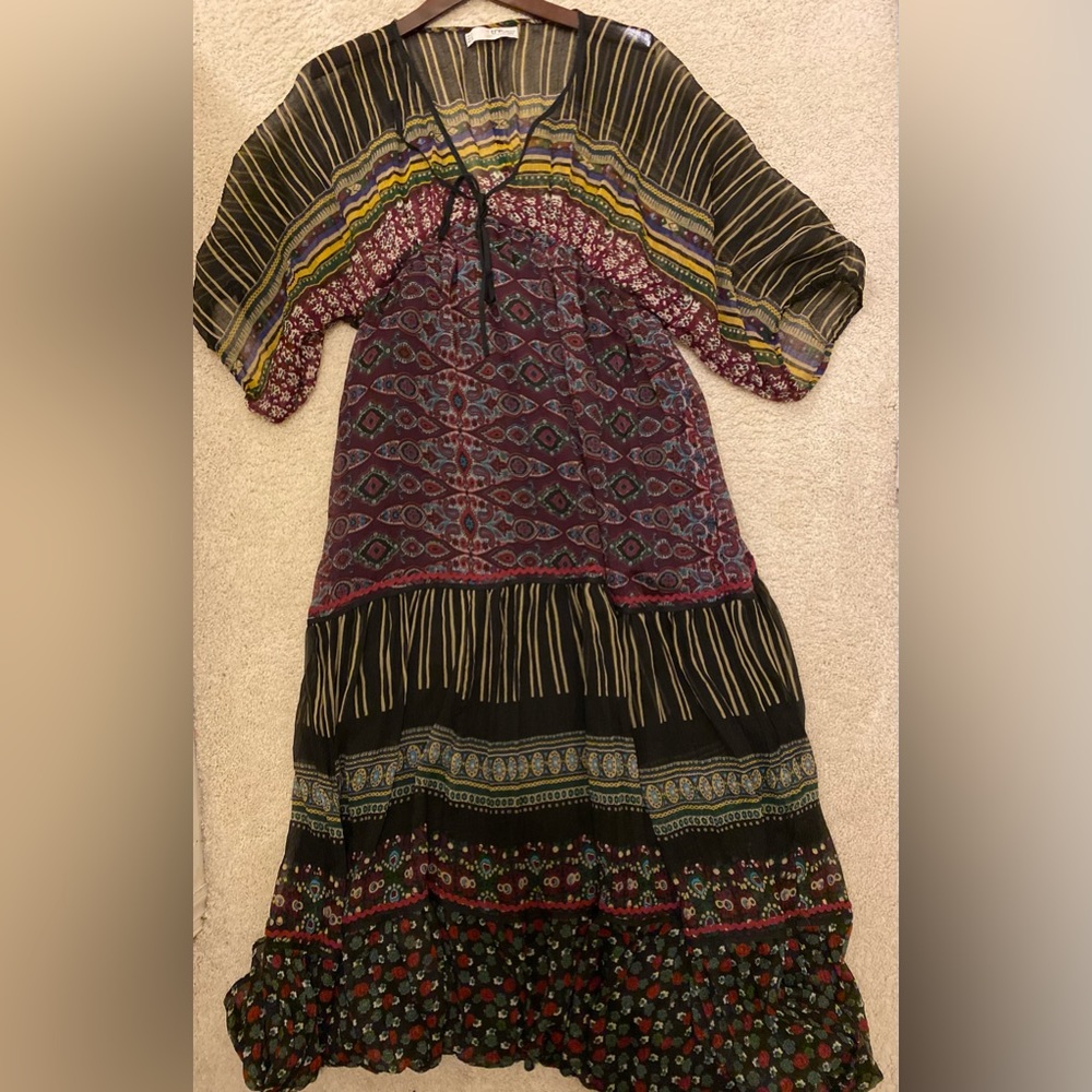 Colorful Patterned Maxi Dress - Picture 2 of 6